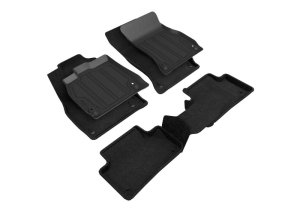 Audi Q5 Floor Mat Set - Front and Rear - 3D MAXpider - Elegant Hybrid - Black - `18-`24 Audi Q5 Floor Mat Set - Front and Rear - 3D MAXpider - Elegant Hybrid - Black - `18-`24